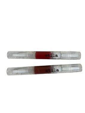 Stila New Original Lip Glaze Bundle BlackBerry 90 Cranberry 41 Set Travel 2.4ml